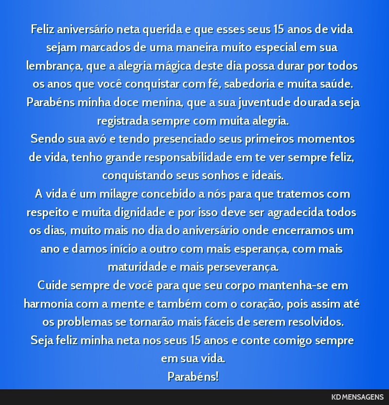 feliz aniversário neta do meu coração