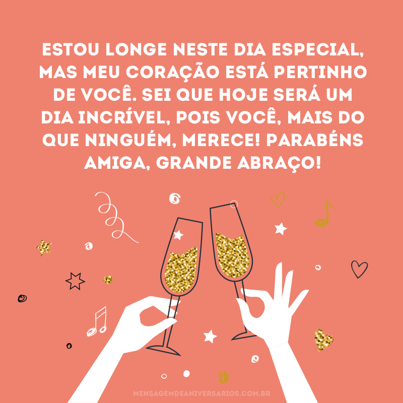 frases de aniversário para amiga virtual