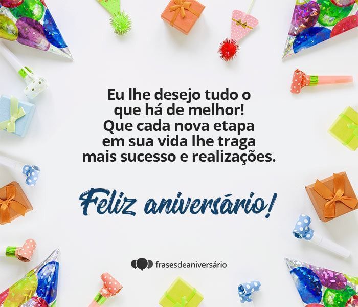 mensagem profissional de aniversário