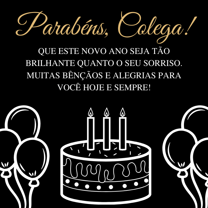 aniversário colega de firma