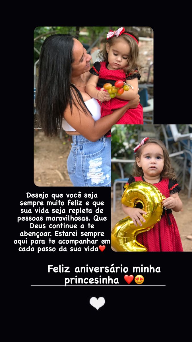 inspiração mensagem aniversário filha instagram