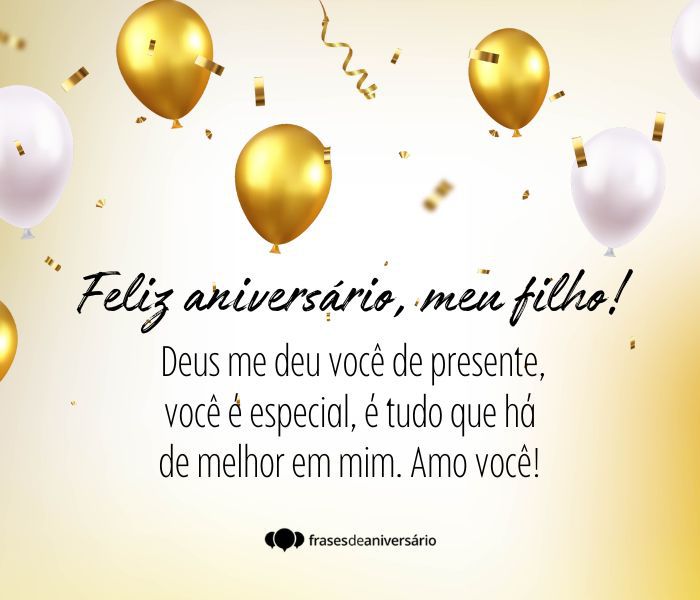 declaração de amor para filho no aniversário