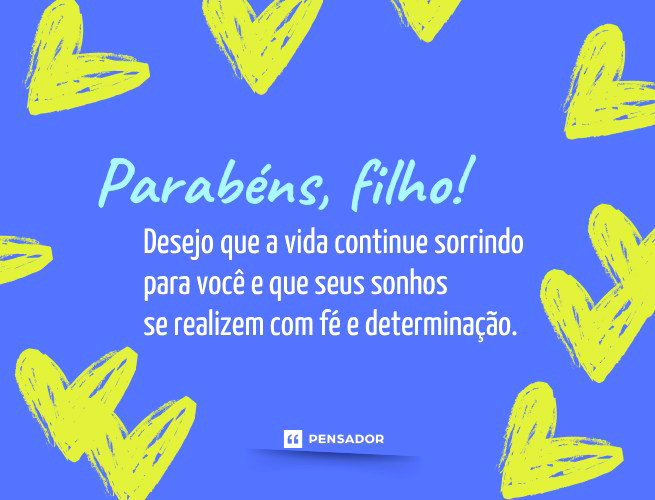 como escrever mensagem de aniversário para filho