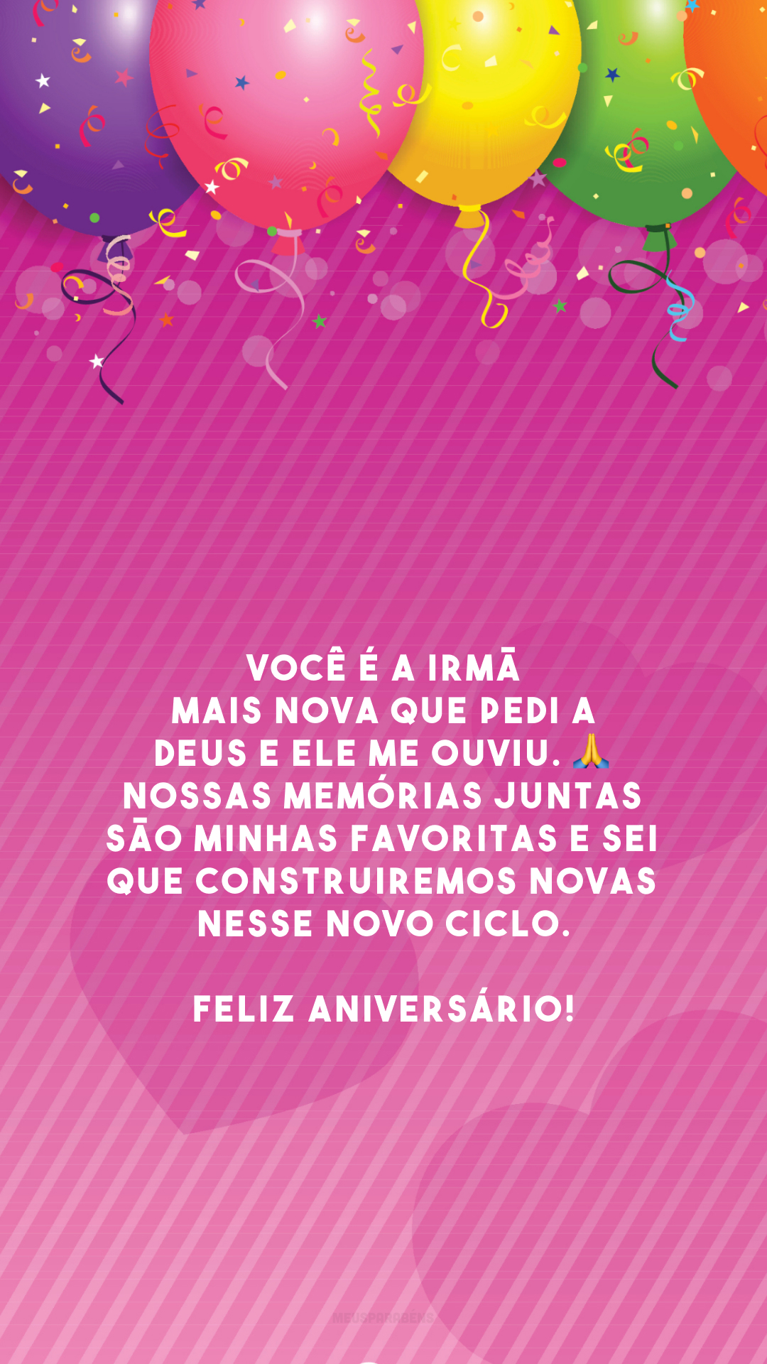 mensagem engraçada para irmã