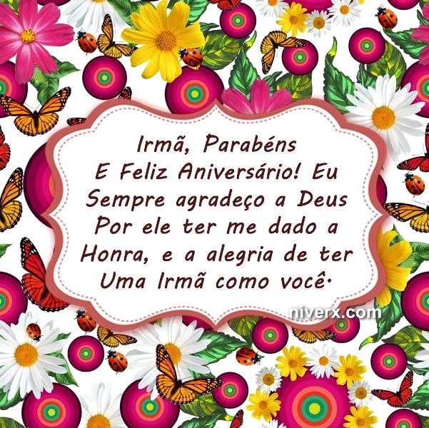 mensagem aniversário irmã evangélica