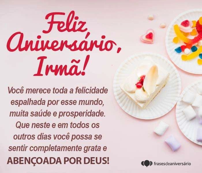 frases de aniversário para irmã da congregação