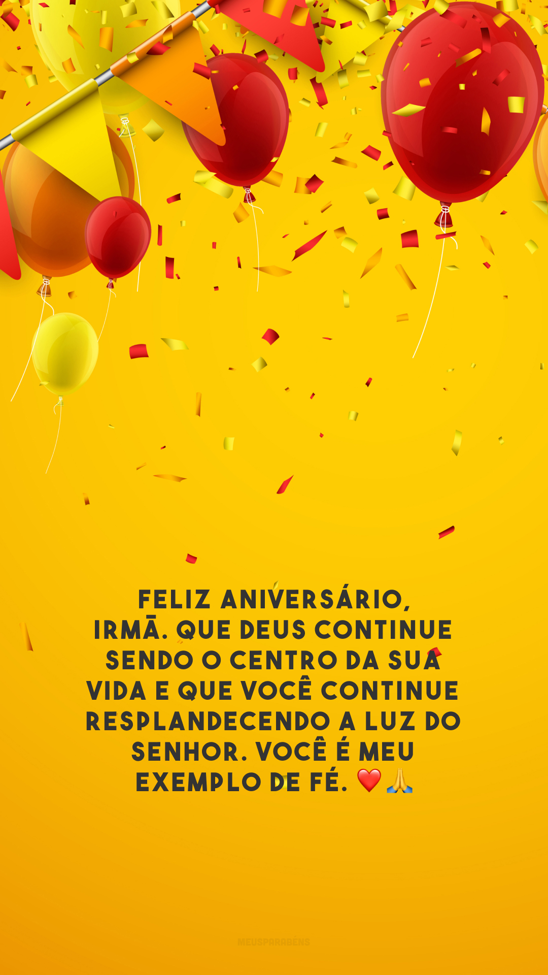 mensagem de aniversário para irmã em Cristo