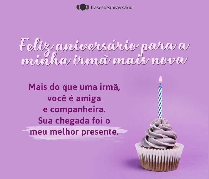 texto aniversário para irmã mais nova