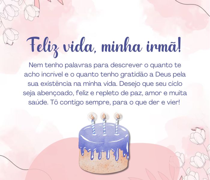 mensagens curtas para irmã
