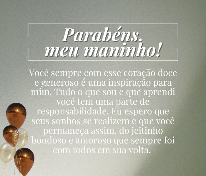 mensagens de aniversário para irmão mais novo distante