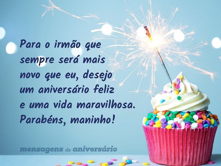 parabéns para irmão caçula
