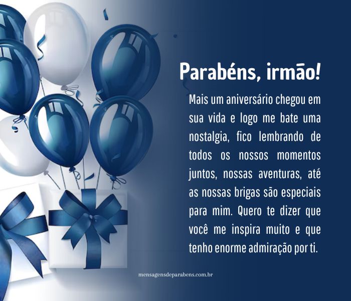 mensagem de aniversário para irmão mais novo whatsapp
