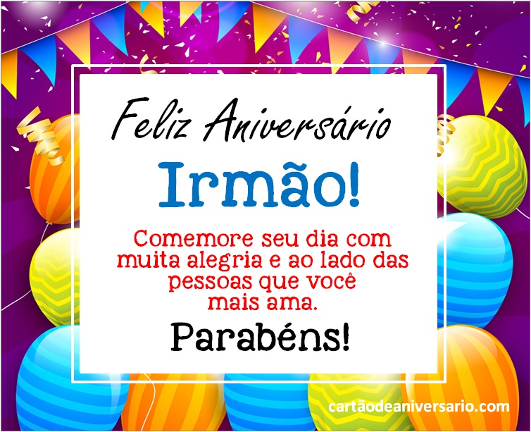 como mandar feliz aniversário para irmão no whatsapp