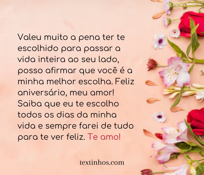 mensagens de feliz aniversário para o cônjuge