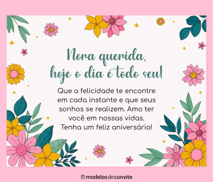 parabéns para nora