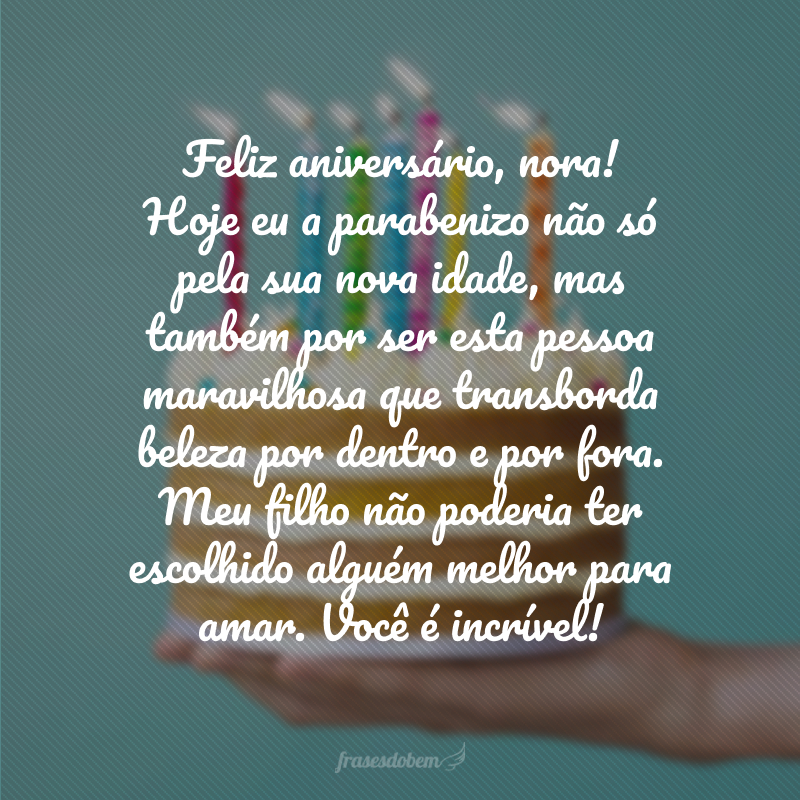 feliz aniversário nora querida