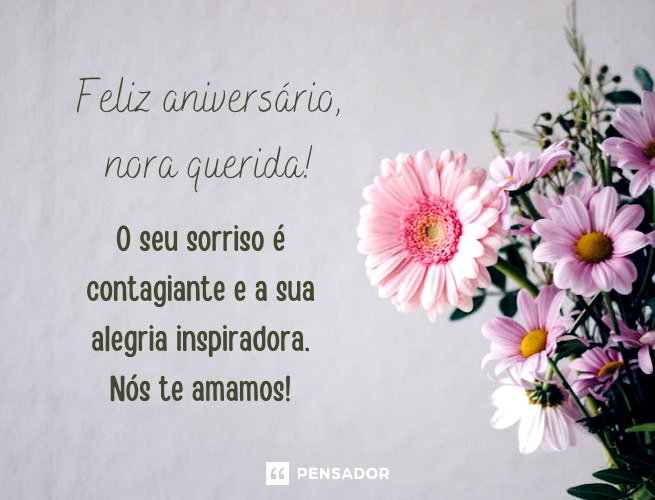 como desejar feliz aniversário para nora