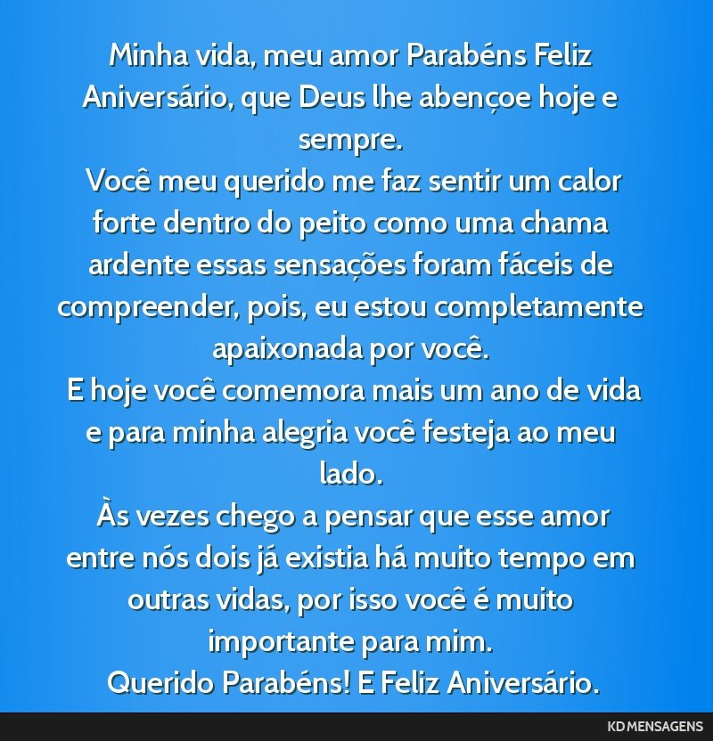 feliz aniversário meu amor