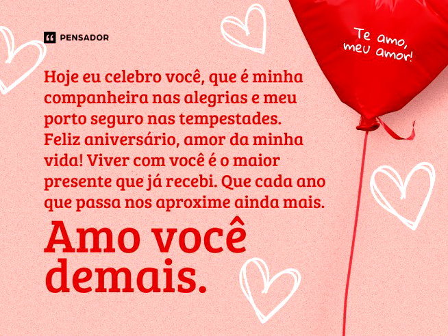 mensagem de aniversário para namorado(a)