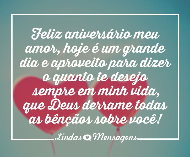 cartão de aniversário para o amor