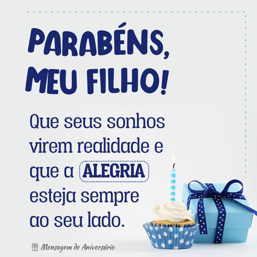 mensagem de aniversário para filho evangélico