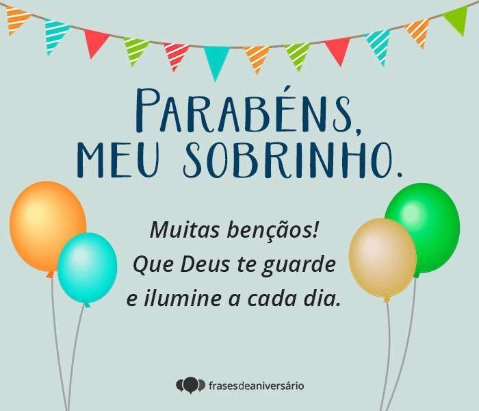 parabéns sobrinho querido