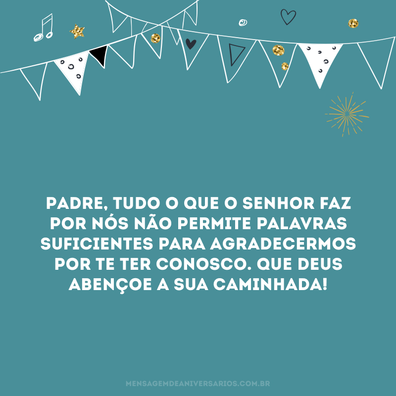 mensagem religiosa aniversário padre