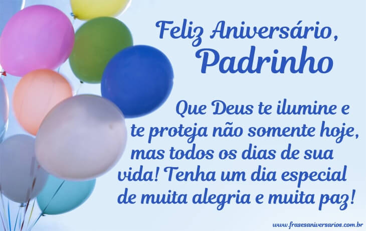 mensagem aniversário padrinho emocionais