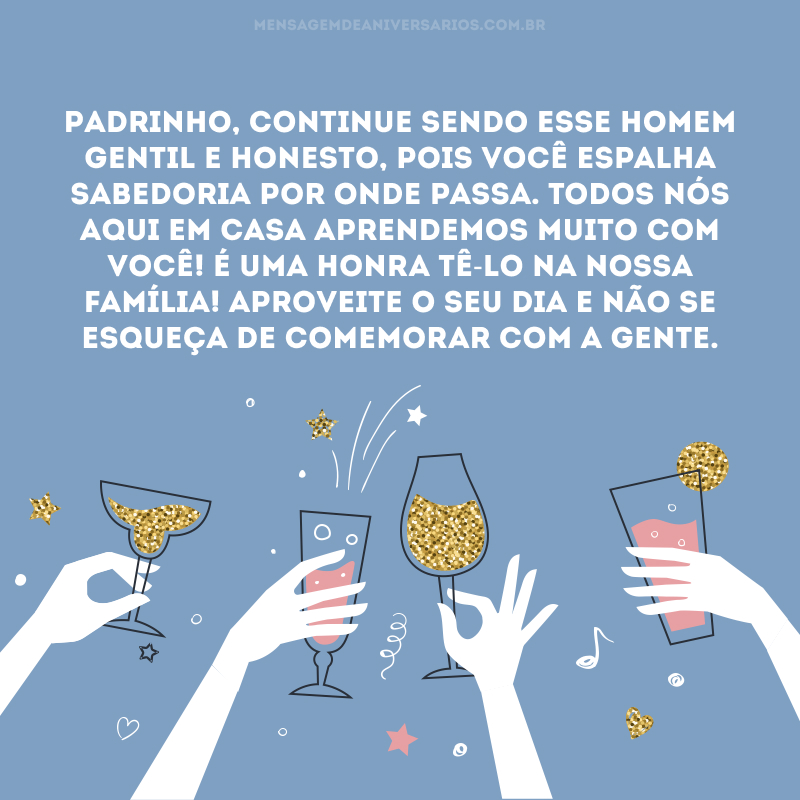 frases aniversário padrinho