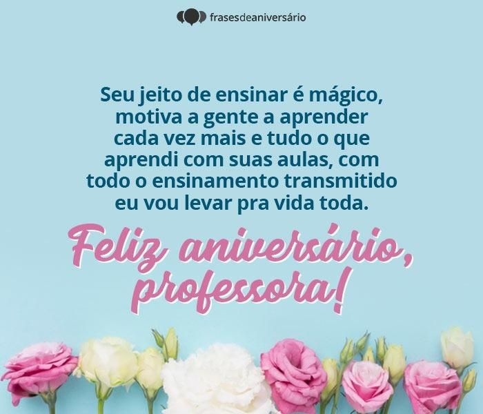 frases de aniversário para educadora