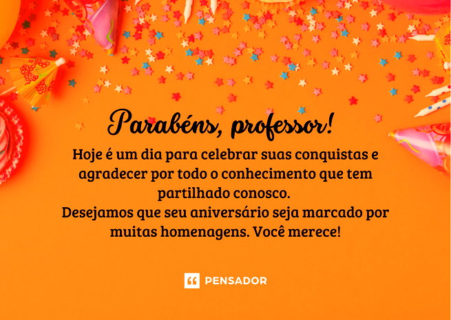 mensagem de aniversário para professora inspiradora
