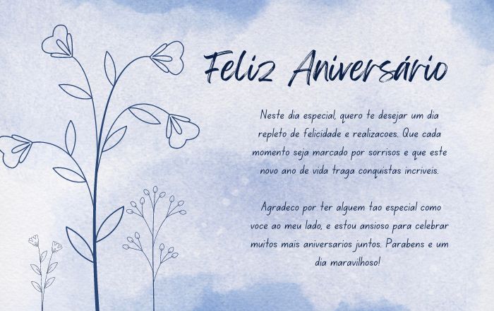 cartão de aniversário para amigo inesquecível