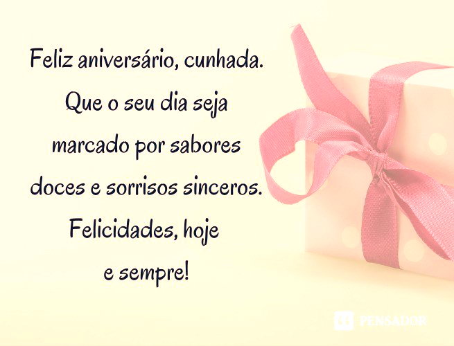desejos de aniversário para cunhada evangélica
