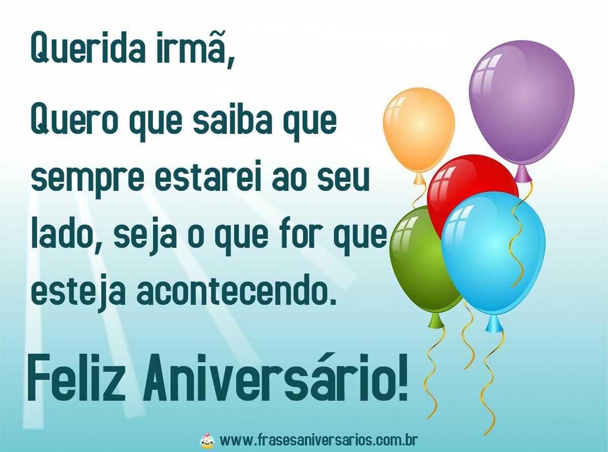 textos de aniversário para irmã