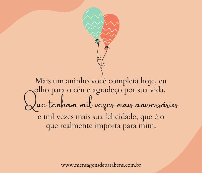 cartão de aniversário para neta