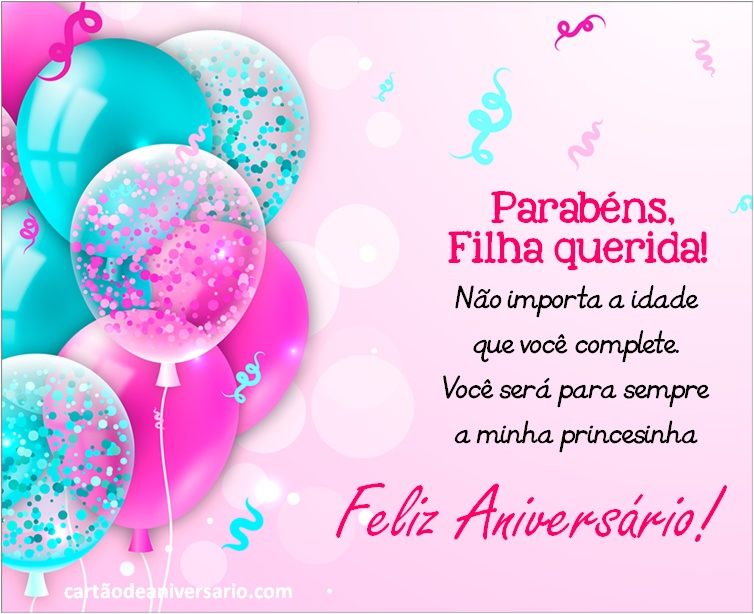 homenagem de aniversário para filha