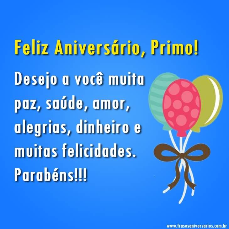texto de aniversário para primo especial