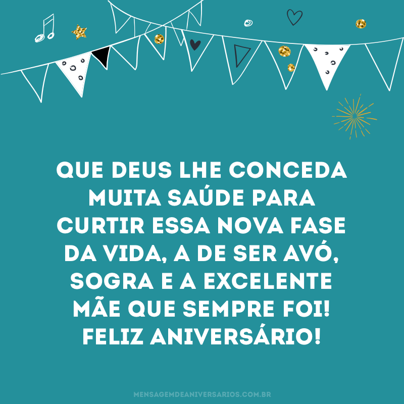 cartão de aniversário para sogra