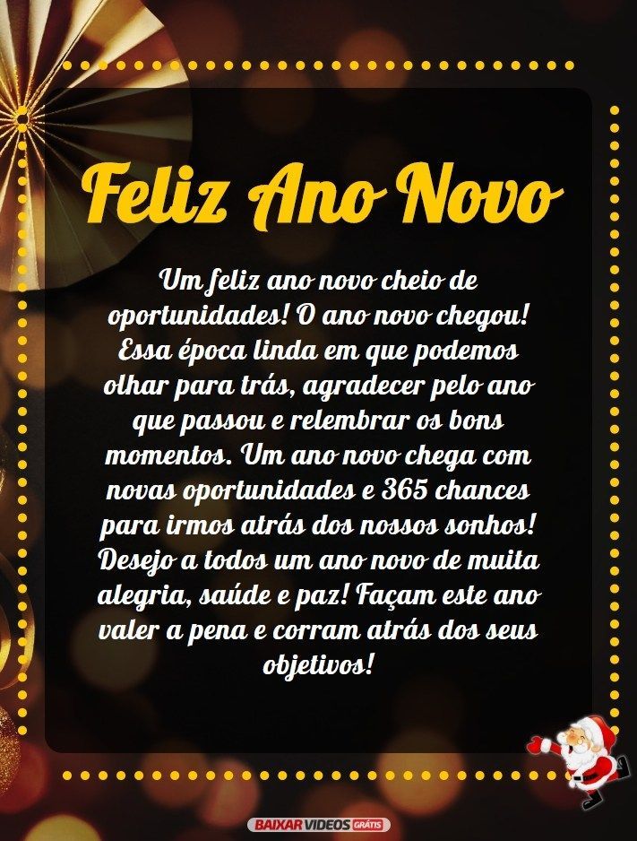 mensagens emocionantes de ano novo para amigos