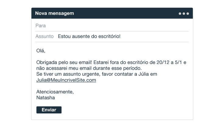 frases para ausência no trabalho