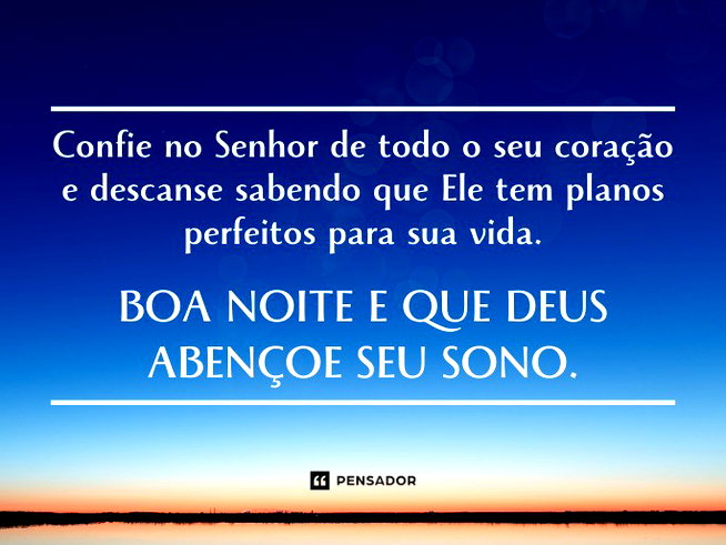 versículos de boa noite com Deus