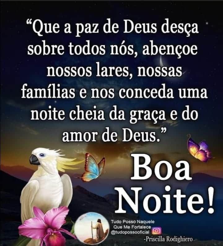 boa noite para família com Deus