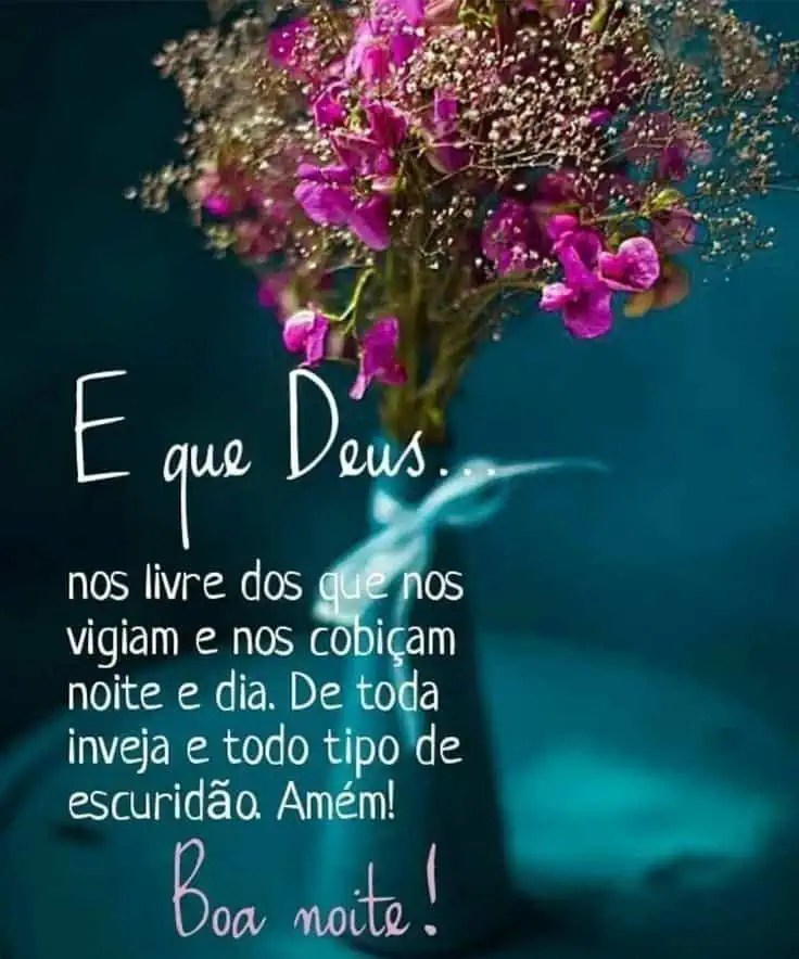 flores e bênçãos para uma boa noite