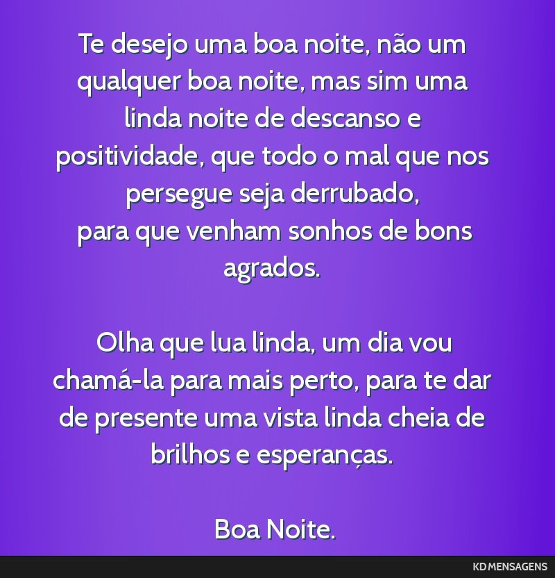 desejos de boa noite inspiradores