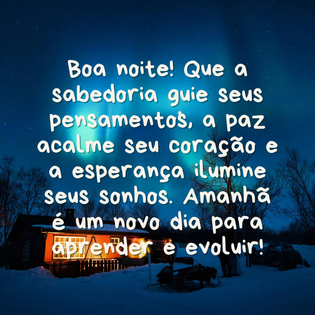 pensamentos positivos para a noite