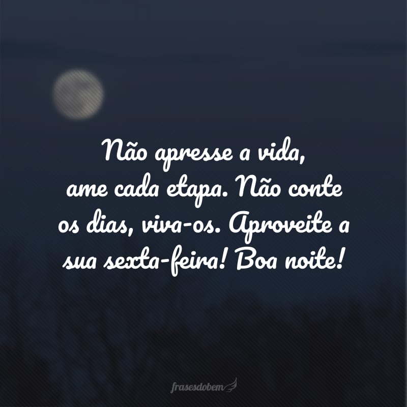 desejo de boa noite sexta