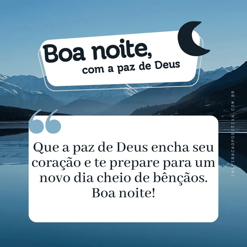 frases de fé para a noite