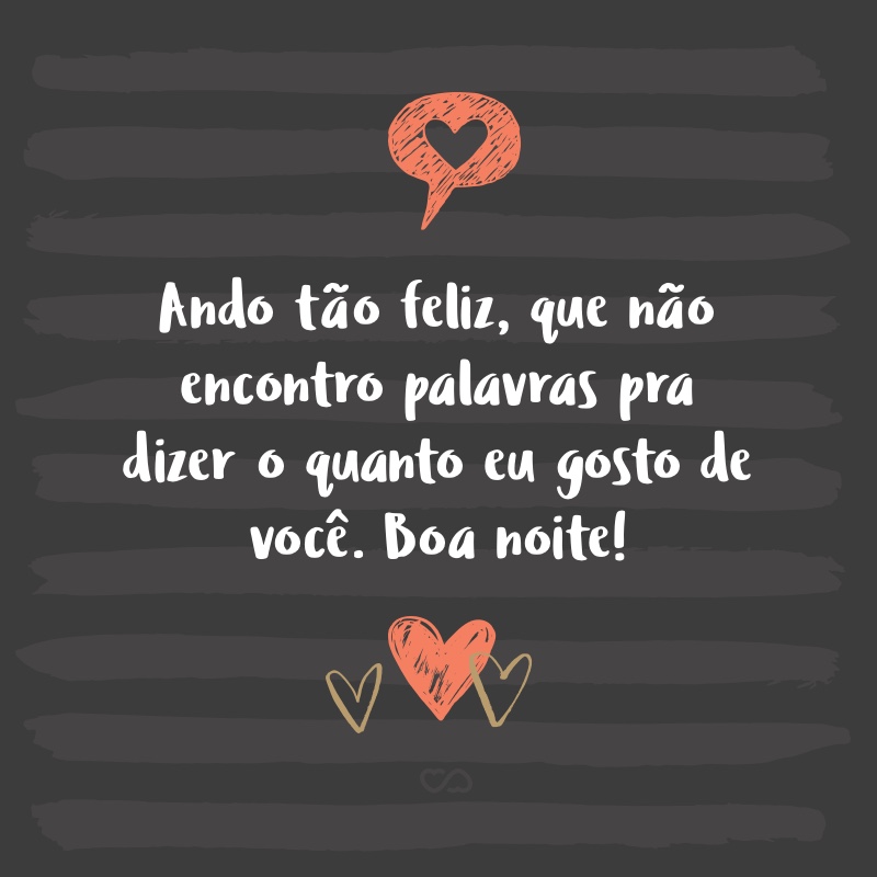 mensagem de boa noite curta para namorado