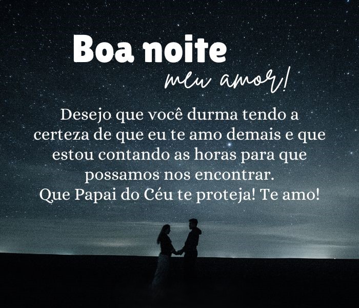 declarar amor na mensagem de boa noite