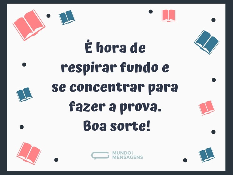 mensagens curtas para desejar sucesso na prova